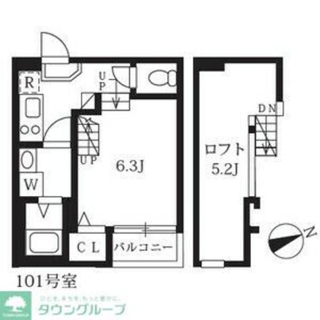 ハーモニーテラス八田IIの物件間取画像